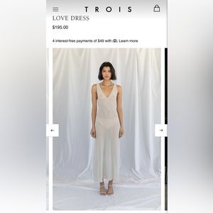 TROIS the Label Love Dress, NWOT size 0 (XS)